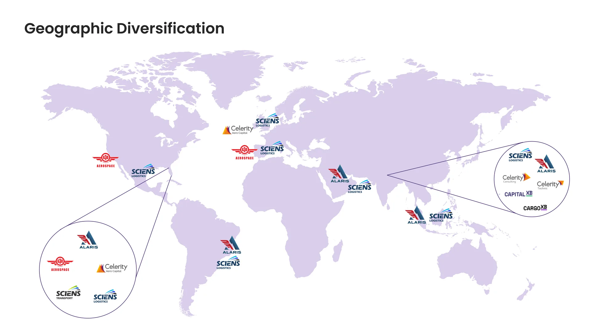 Geographic Diversification map